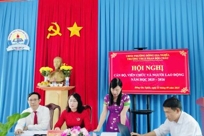 HỘI NGHỊ CÁN BỘ, VIÊN CHỨC VÀ NGƯỜI LAO ĐỘNG NĂM HỌC 2025-2026