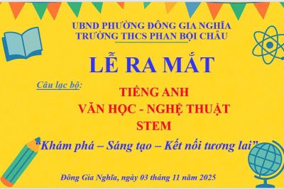 LỄ RA MẮT CÁC CÂU LẠC BỘ, NĂM HỌC 2025-2026