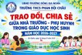 Nghị hội cha mẹ học sinh đầu năm với phương châm ” Trao đổi-Chia sẻ” giữa nhà trường với phụ huynh