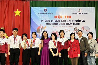 Ekip của đội ”Trường THCS Phan Bội Châu” tham gia hội thi